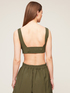 Short viscose brassiere top image number 1
