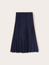 Stretch satin midi dress image number 3