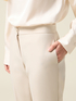 Regular pants in crêpe fabric image number 2