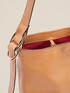 Genuine leather hobo bag with clutch image number 5