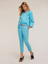 Regular fit trousers in technical fabric image number 0