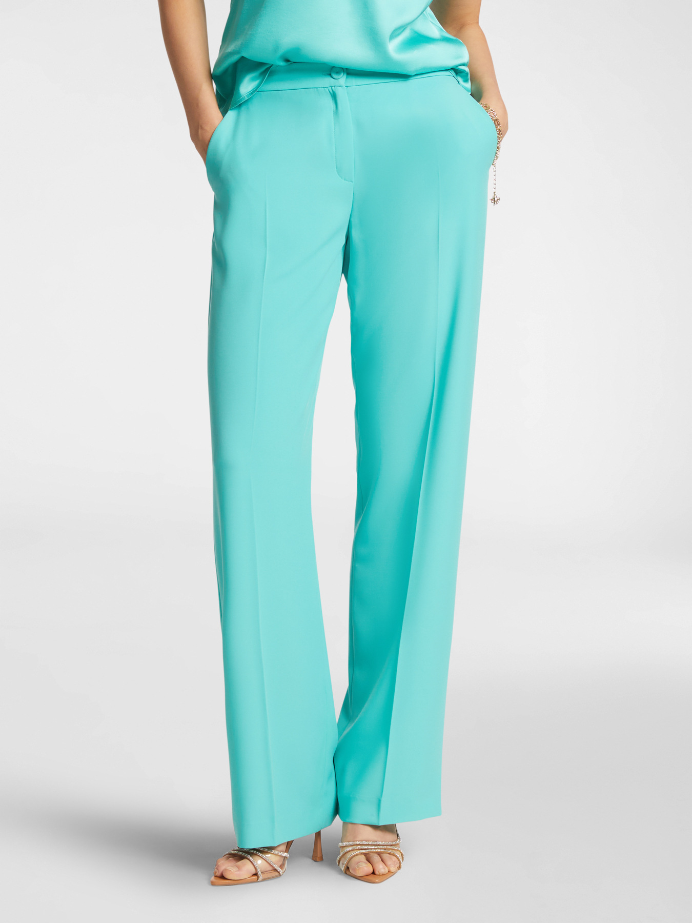 Pantalon en cady stretch image number 2