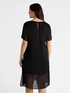 Robe droite avec empiècements transparents image number 1