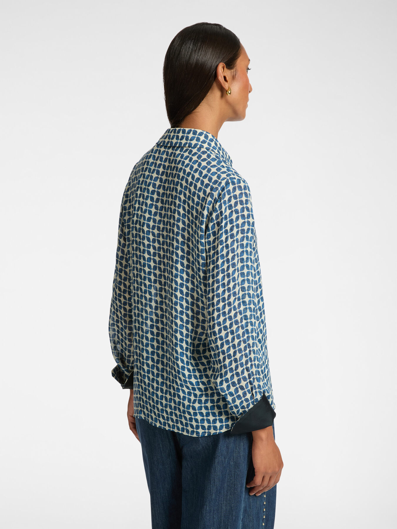 Geometric print shirt image number 1