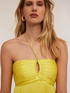 Pleated satin top image number 3