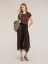 Tricou bimaterial cu broderie image number 2
