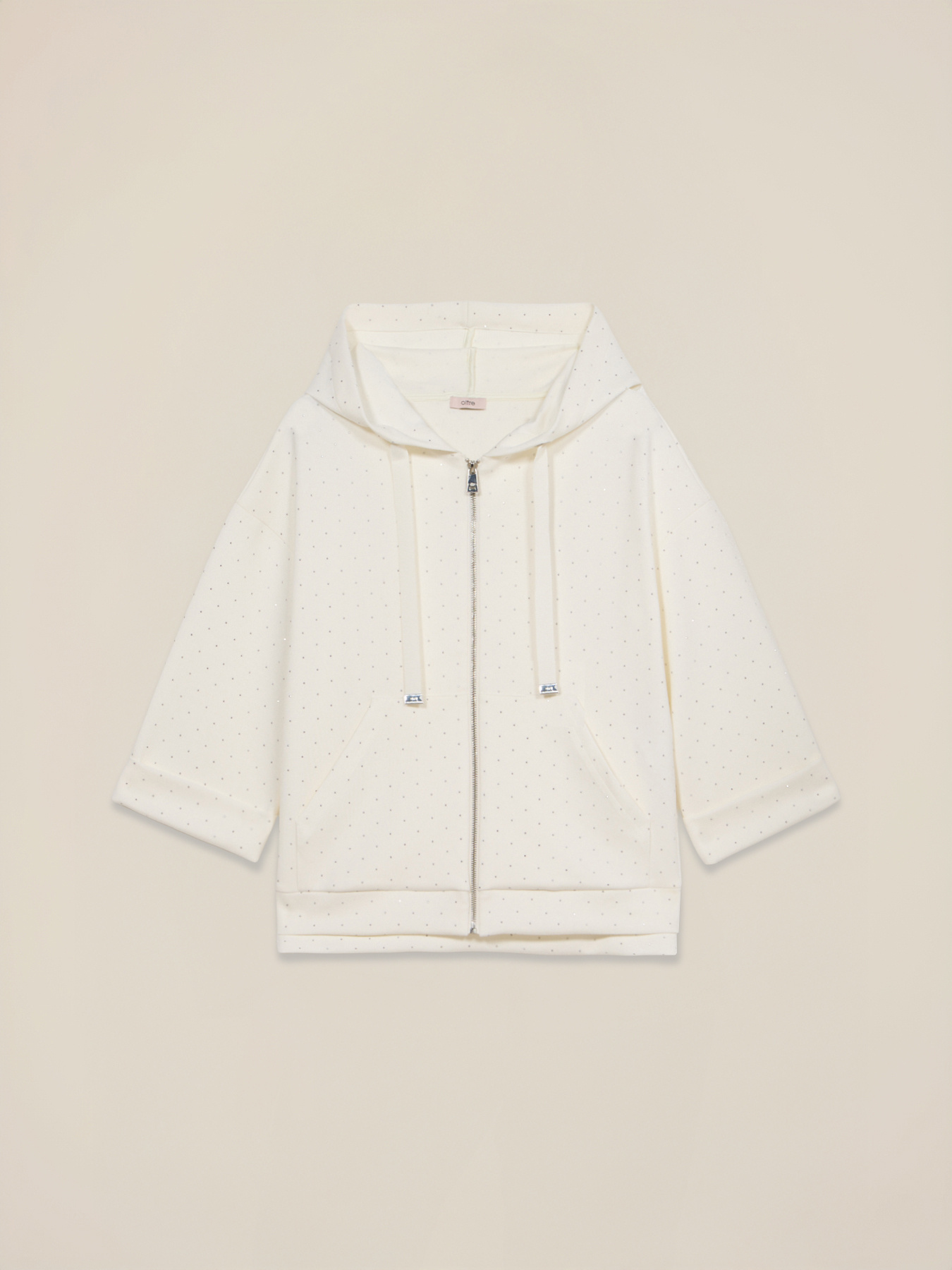 Offene Sweatjacke mit Mikro-Nieten image number 4