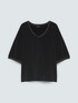 Jersey t-shirt with lurex trim image number 4
