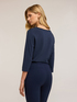 Basic two-material T-shirt image number 1