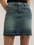 Denim mini skirt image number 3