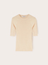 Short-sleeved ribbed top image number 4
