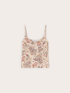 Satin top with print image number 4