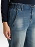 Ballon-Jeans Riss vorn mit Tweed-Stoff image number 3