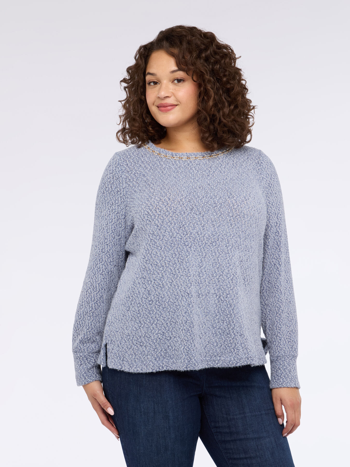 T-Shirt aus Jersey mit Detail am Ausschnitt image number 2