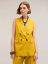 Linen blend oversized vest image number 0