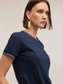 Tricou cu margini tricotate image number 3