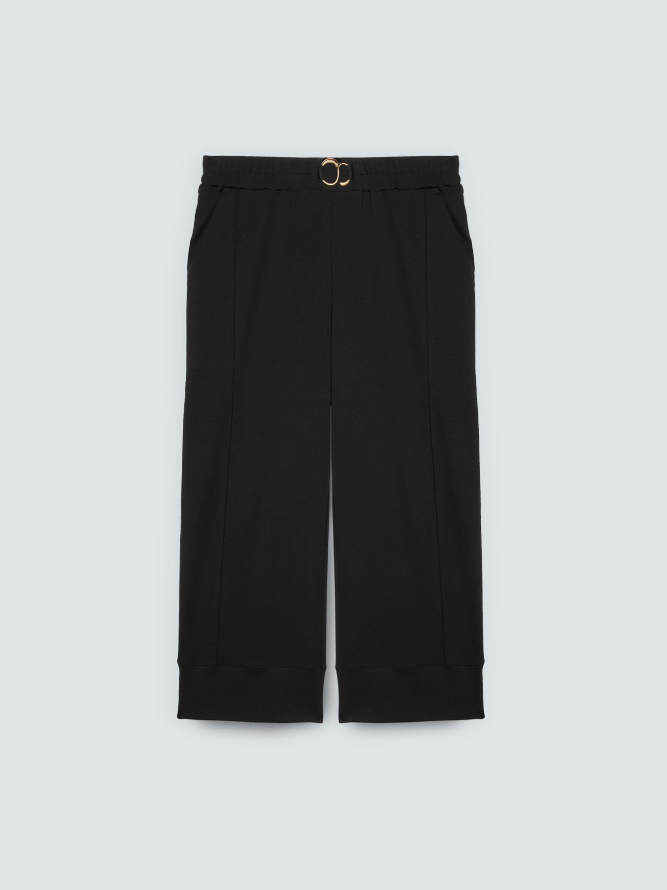 Pantalon court en molleton avec d&eacute;tail bijou image number 4