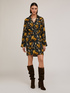 Crepe fabric printed chemisier dress image number 2