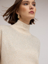 Wool blend turtleneck sweater with rhinestones image number 3