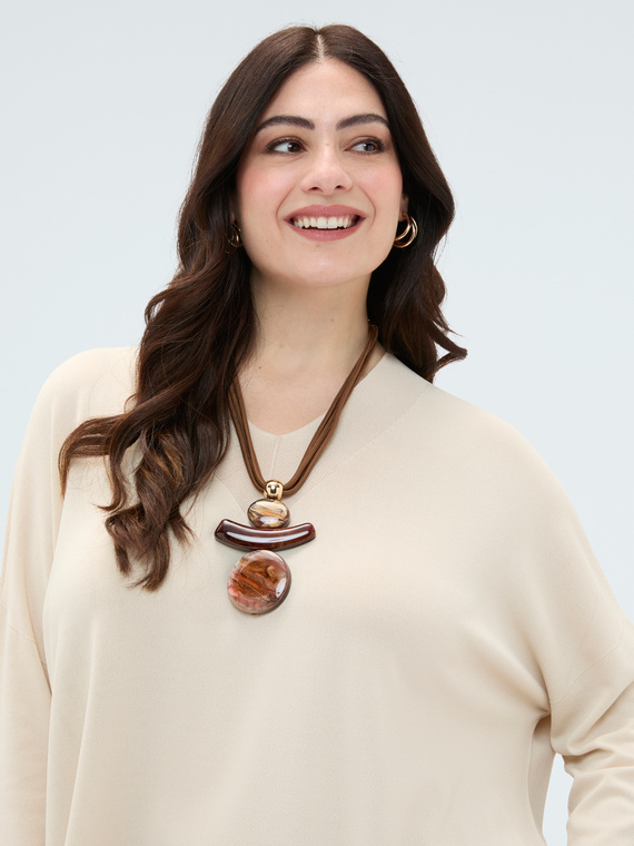 Collana con maxi pendente