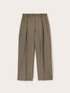 Pantaloni wide leg în culoare gri image number 3