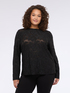 Spitzen-T-Shirt mit Blumenmuster image number 0