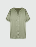 Short-sleeved satin shirt image number 4