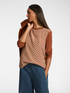 T-shirt with printed silk front image number 2
