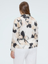 Satin blouse with floral print image number 1