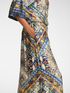 Printed cropped trousers image number 3