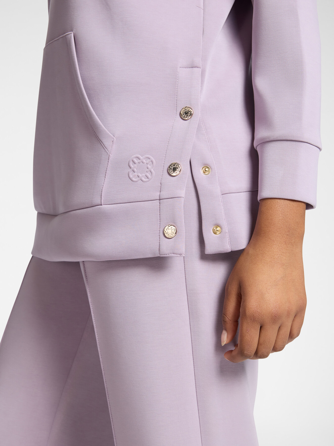 Felpa con cappuccio misto modal image number 3