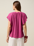 Short-sleeved viscose blouse image number 1