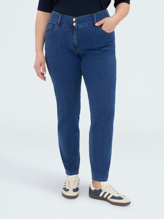 Skinny Jeans in Blau-Waschung