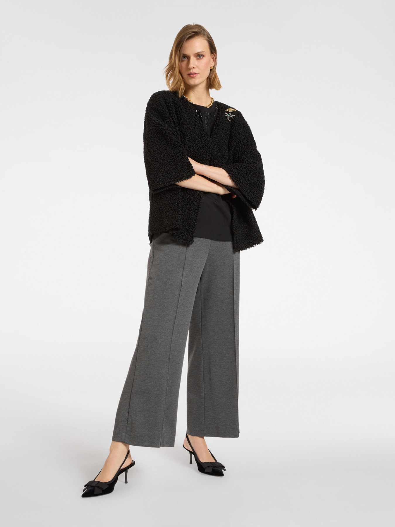 Pantalon &agrave; enfiler en jersey image number 0