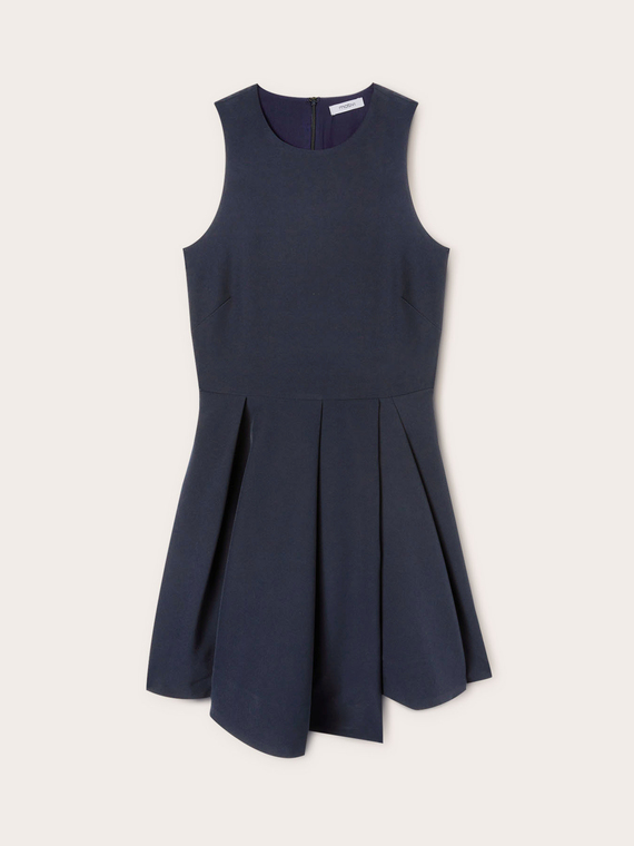 Mini dress con gonna a pieghe