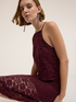 Haut en dentelle avec décolleté dos-nu image number 2