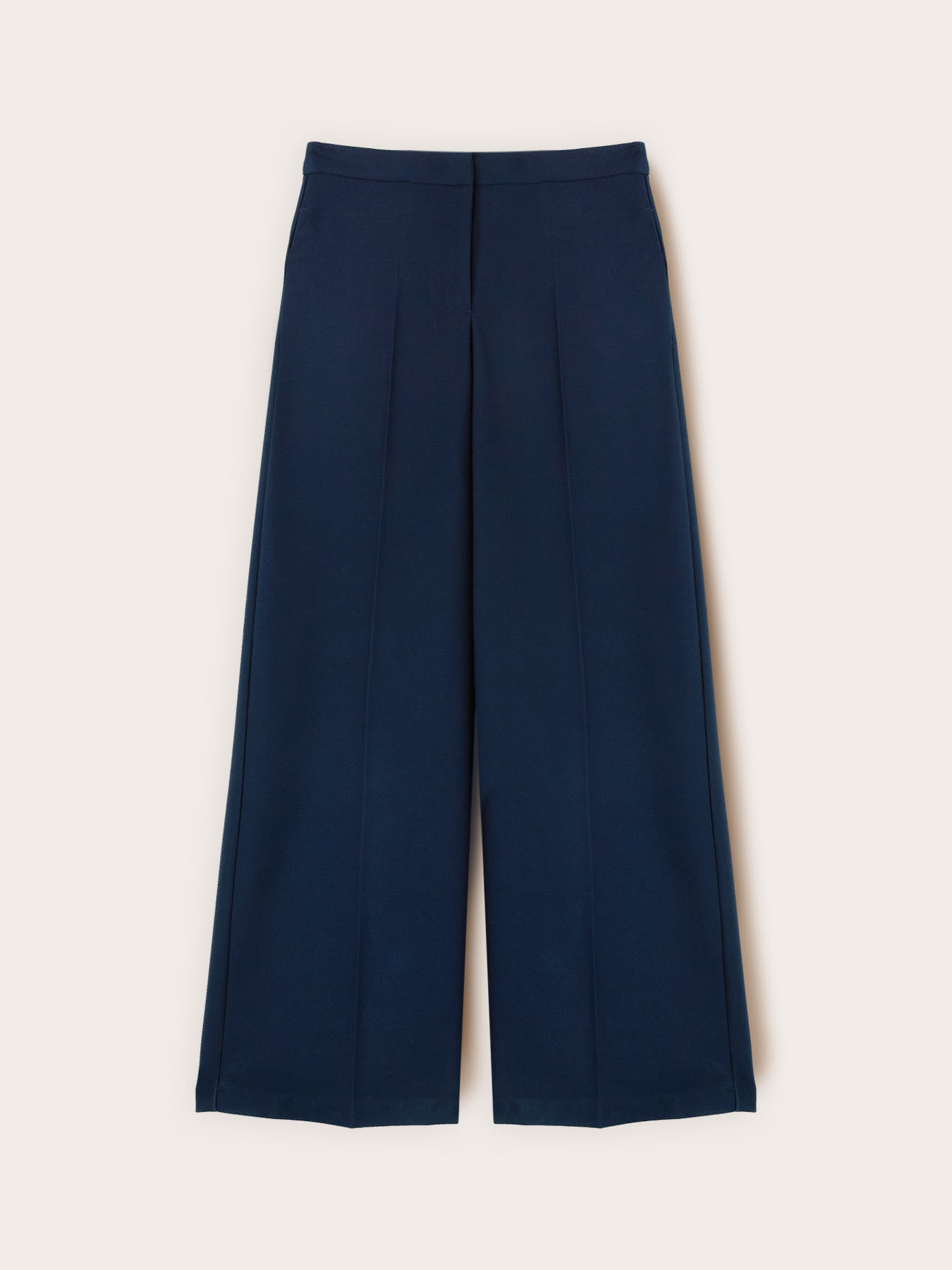 Pantalon palazzo en polyester viscose image number 3