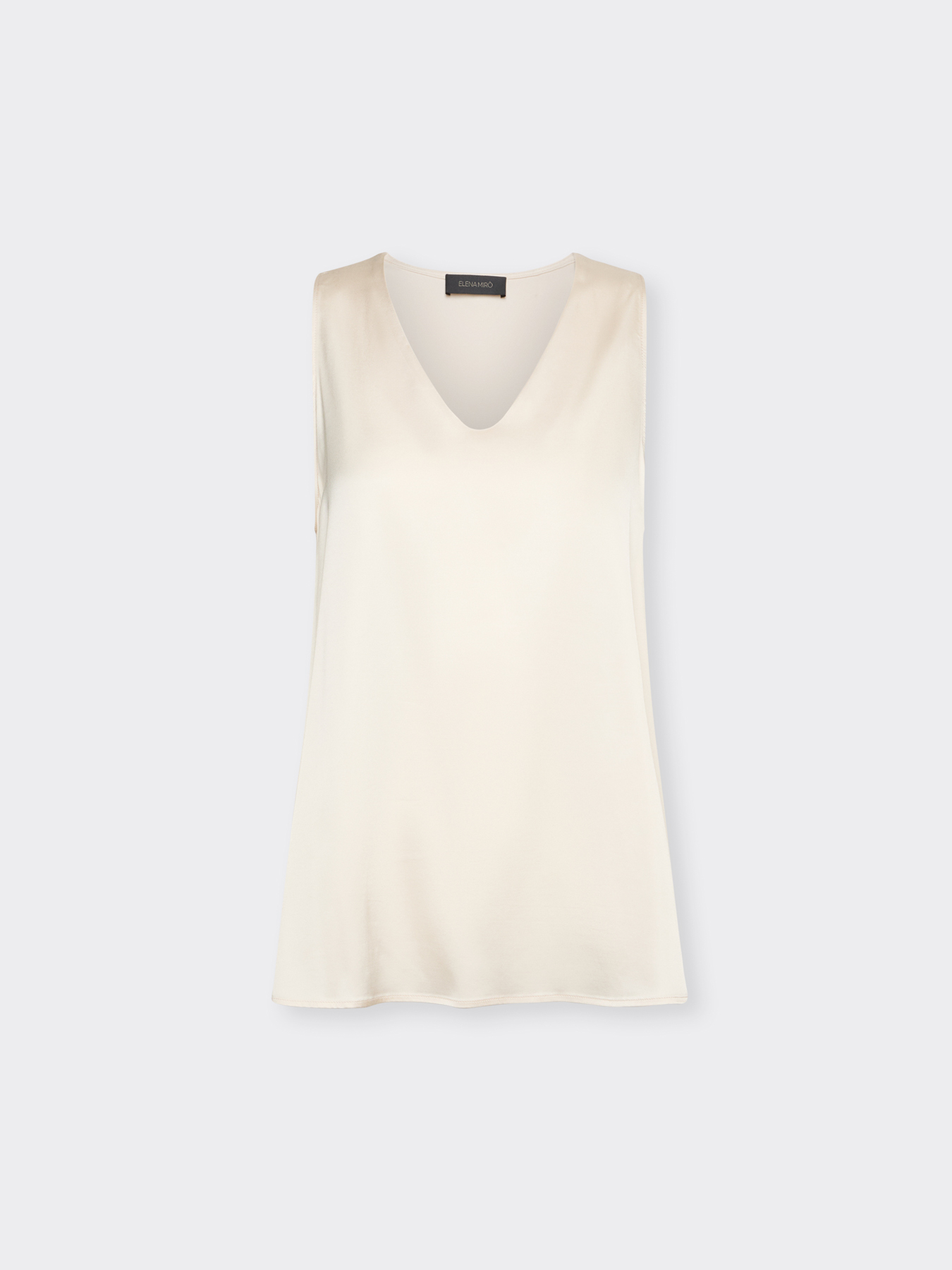 Top en satin de viscose image number 4