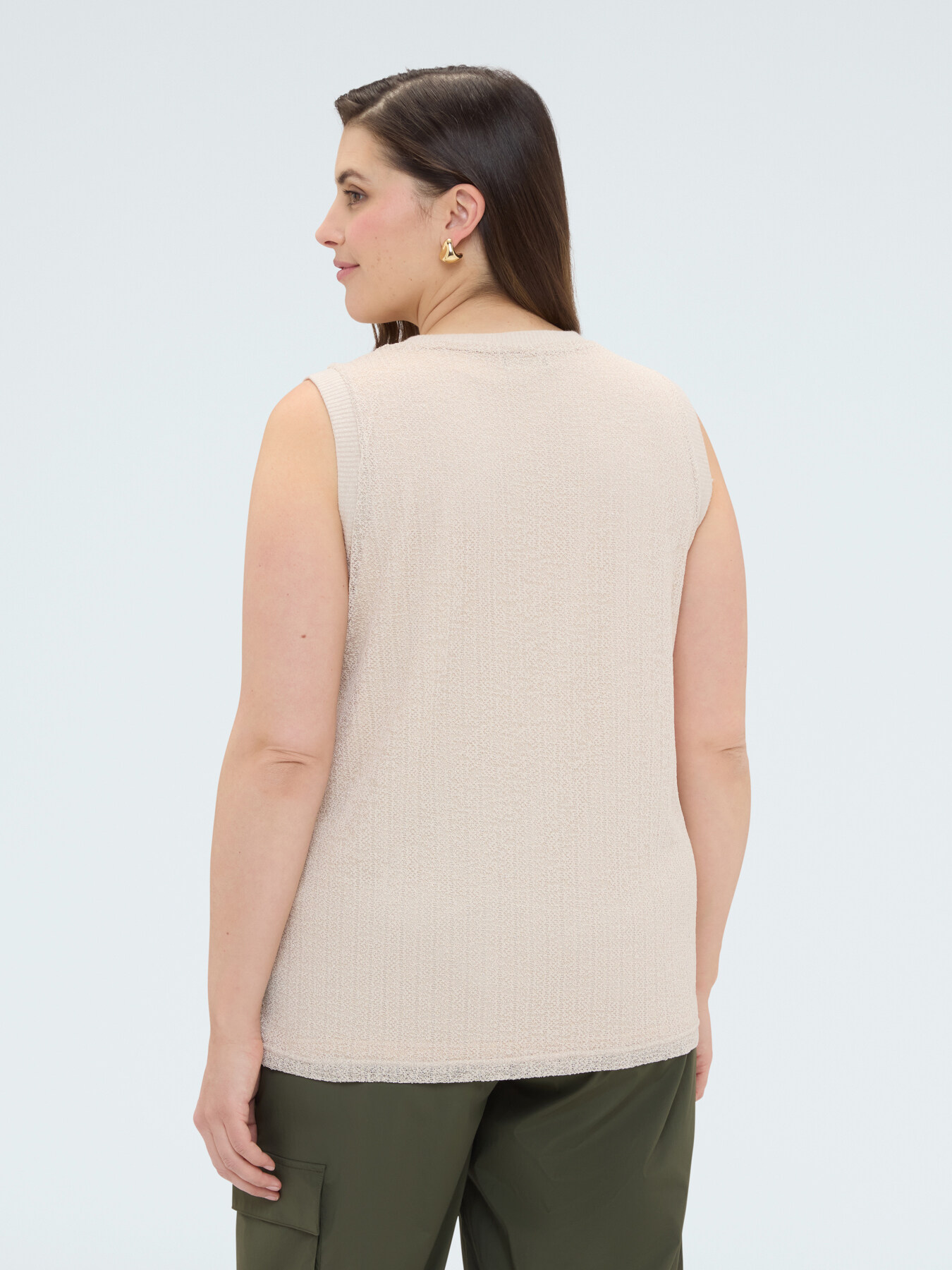 Top aus Lurex-Jersey image number 1