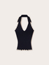 Top halter neck in maglia image number 4