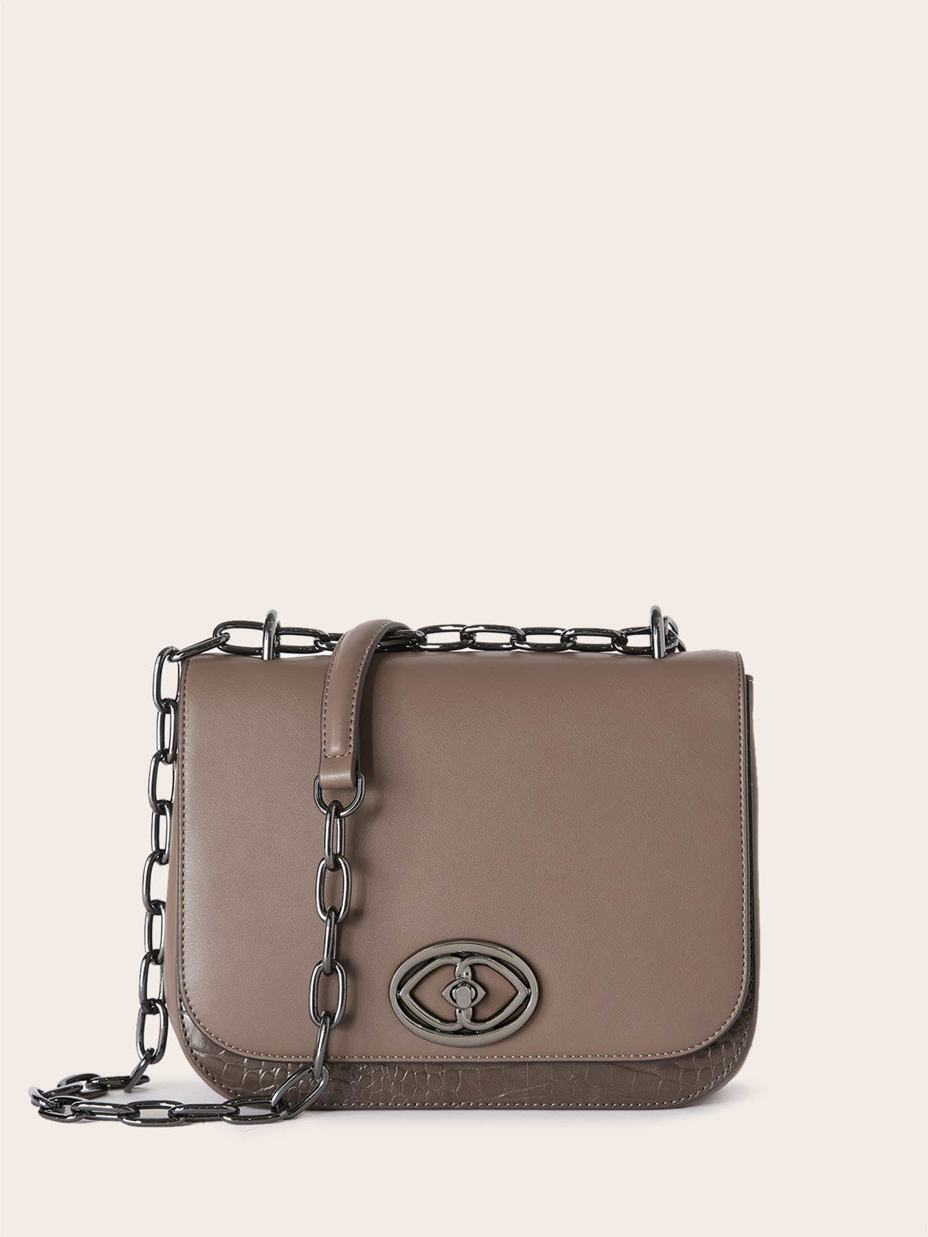 Coated fabric shoulder bag image number 1