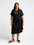 Linen blouse with embroidered sleeves image number 2