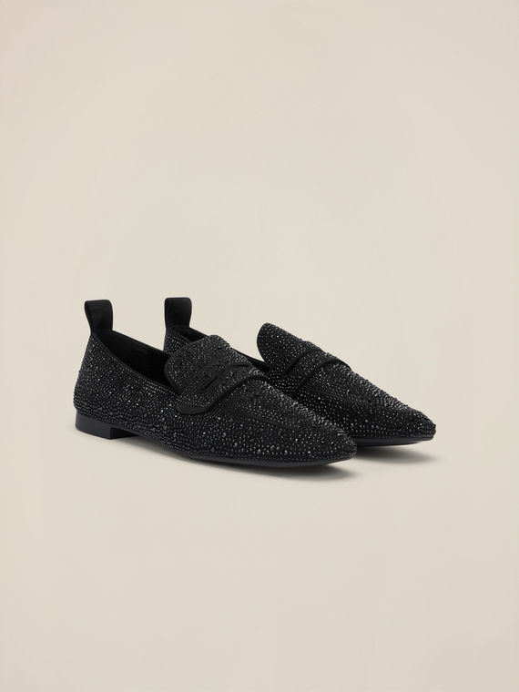 Ballerine con applicazioni strass