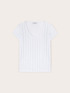 T-shirt en coton à rayures en strass image number 4