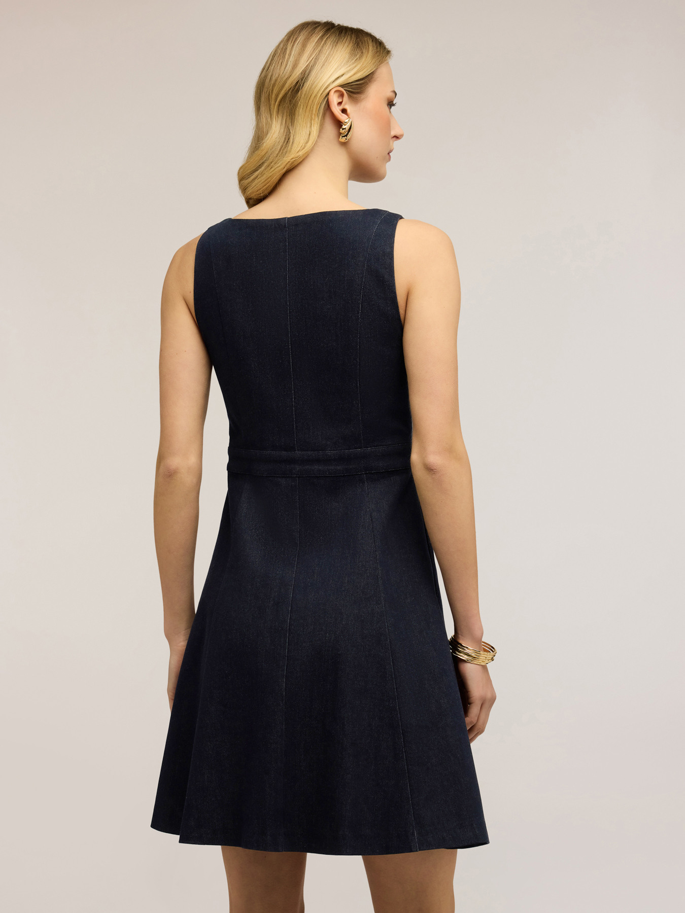 Rochie tip cămașă din denim image number 1