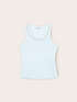 Tank top with crystal fringes image number 4