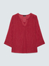 Gestreifte Bluse aus Baumwolle image number 4