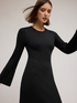 Long ribbed knit dress image number 3