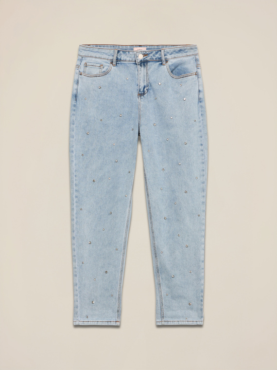 Boyfit jeans with patch pockets