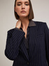 Blazer monopetto gessata image number 3